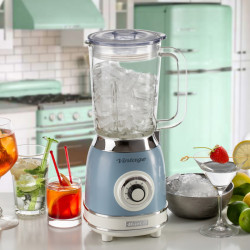 Блендер Ariete VINTAGE 2.0 0583/05, 1000W, 1.5 л, 4 ножа, 4 скорости+импулси, Трошене на лед, Син