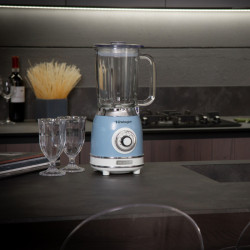 Ariete VINTAGE 2.0 0583/05 Blender, 1000W, 1.5 L, 4 blades, 4 speeds + pulse, Ice crushing, Blue