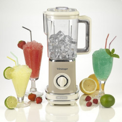 Blender Ariete VINTAGE 0568, 500W, 1.5 L, 2 viteze + pulse, Zdrobire gheata, Bej