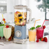 Blender Ariete VINTAGE 0568/15, 500W, 1.5 L, 2 viteze + pulse, Zdrobire gheata, Albastru