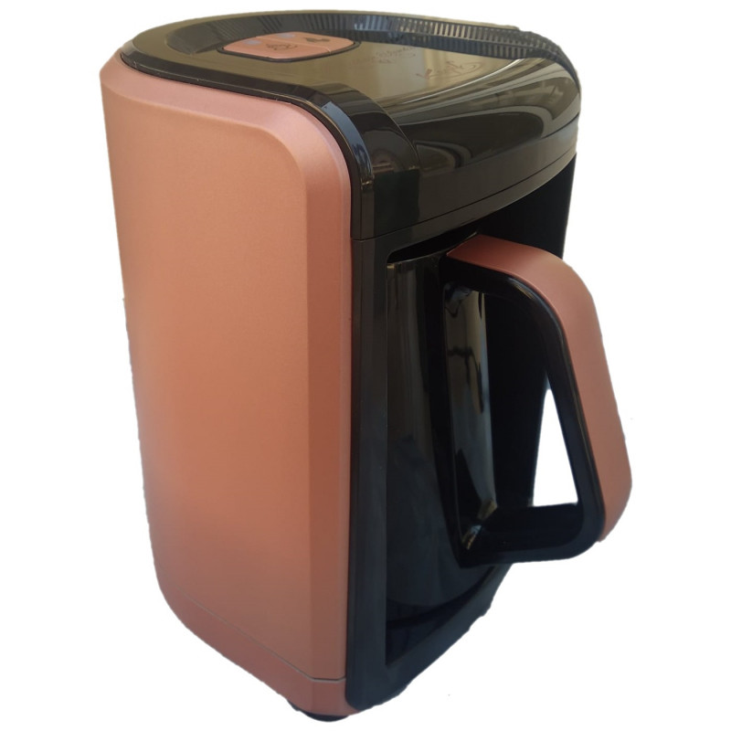 Cafetiera pentru cafea turceasca Kumtel ECM-E-220, 600W, 0.220 L, Pana la 4 cesti, Senzor de revarsare, Cupru