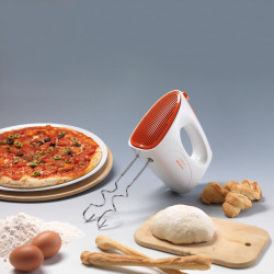 Μίξερ Ariete MIXY 1541/00, 250 W, 5 ταχύτητες, Turbo, Λευκό/Πορτοκαλί