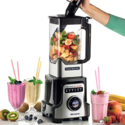 Μπλέντερ Ariete BLEND & HEAT PRO 0578, 2000W, 10 ταχύτητες, 32000 rpm, 6 προγράμματα, Λειτουργία για πλημμύρισμα + σούπα, Inox/Μαύρο.