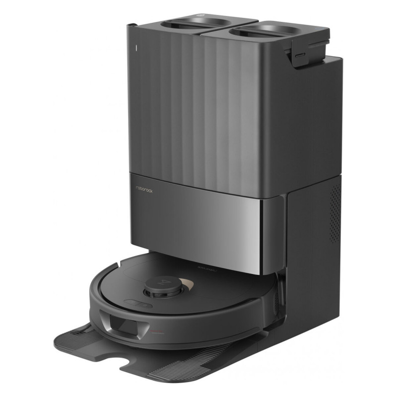 Aspirator robot Roborock Q Revo S QRS52-00, 7000 Pa, 5200 mAh, 80W, Wi-Fi, 3D Mapping LiDar, Statie de incarcare, Autonomie pana la 3 ore, Negru