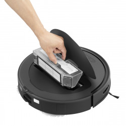 Aspirator robot Roborock Q Revo S QRS52-00, 7000 Pa, 5200 mAh, 80W, Wi-Fi, 3D Mapping LiDar, Statie de incarcare, Autonomie pana la 3 ore, Negru