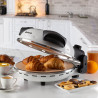 Ηλεκτρικός φούρνος πίτσας Ariete "Pizza in 4 minutes" 0918/00, 1200W, 32 cm, Μέχρι 400C, 5 επίπεδα, Πέτρινη πλάκα, Αντικολλητική επίστρωση, Λευκό