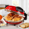 Ariete "4-Minute Pizza" Electric Pizza Oven 0909/10, 1200W, 32 cm, Up to 400°C, 5 Settings, Stone Plate, Non-Stick Coating, Red
