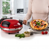 Ηλεκτρικός φούρνος πίτσας Ariete "Pizza in 4 minutes" 0909/10, 1200W, 32 cm, Μέχρι 400C, 5 επίπεδα, Πέτρινη πλάκα, Αντικολλητική επίστρωση, Κόκκινο