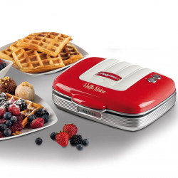 Ariete PARTY TIME 1973/00 Waffle Maker, 700W, Non-stick coating, 2 plates, Lock, Red
