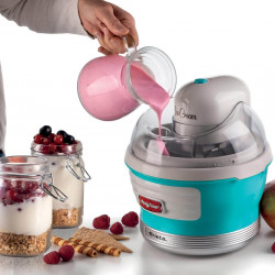 Машина за сладолед Ariete PARTY TIME 0643/01, 12W, 1.5 л, 30 мин, Подвижна купа, Тюркоаз