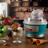 Παγωτομηχανή Ariete PARTY TIME 0643/01, 12W, 1,5 l, 30 min, Αφαιρούμενο μπολ, Τυρκουάζ