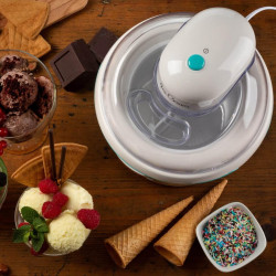 Ariete PARTY TIME 0643/01 Ice Cream Maker, 12W, 1.5 L, 30 min, Removable Bowl, Turquoise