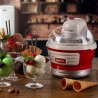 Машина за сладолед Ariete PARTY TIME 0643/00, 12W, 1.5 л, 30 мин, Подвижна купа, Червен