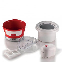 Ariete PARTY TIME 0643/00 Ice Cream Maker, 12W, 1.5 L, 30 min, Removable Bowl, Red