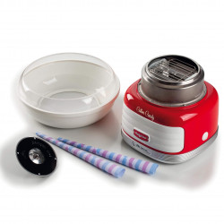 Aparat preparare vata de zahar Ariete COTTON CANDY PARTY TIME 2973/00, 450W, Distribuitor integrat, Rosu