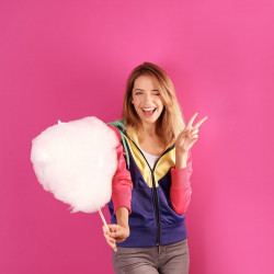 Машина за захарен памук Ariete COTTON CANDY PARTY TIME 2973/00, 450W, Вграден дозатр, Червен