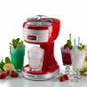 Ariete PARTY TIME 0076/00 Ice Shaver, 30W, Stainless Steel Blades, Removable Basket, Safety Lid, Red