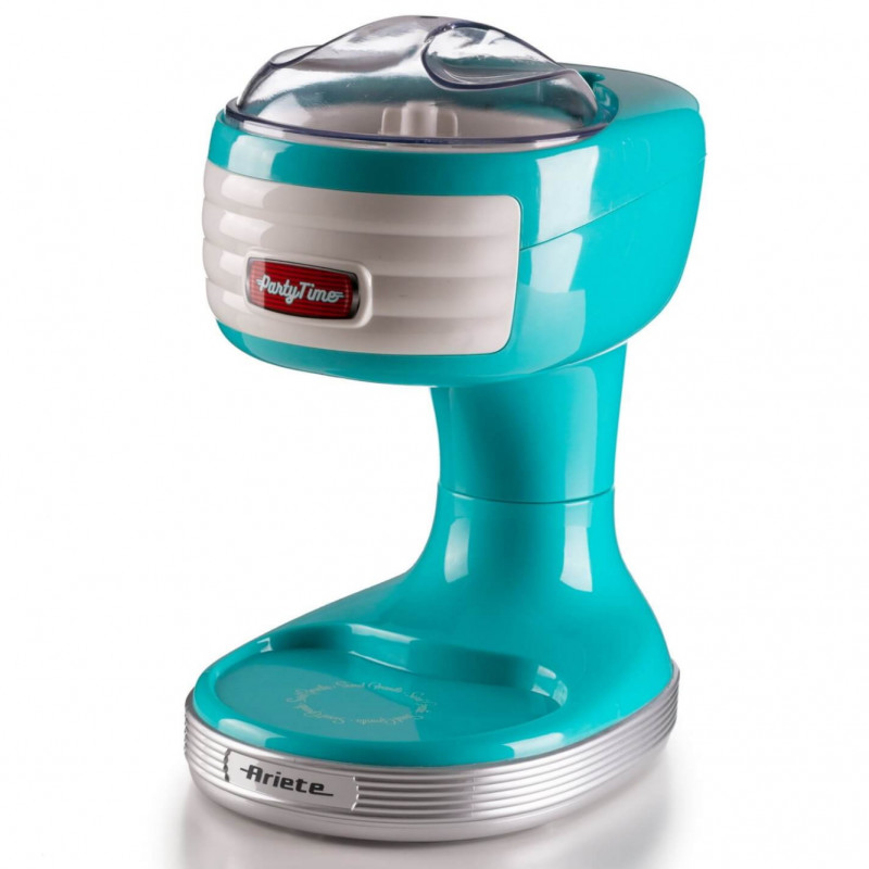 Μηχανή για γρανίτα Ariete PARTY TIME Scrubber 0076/01, 30W, Λεπίδες από ανοξείδωτο ατσάλι, Αφαιρούμενο καλάθι, Κάλυμμα ασφαλείας, Τυρκουάζ