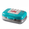Aparat 3in1 pentru preparare gogosi, briose si sandvisuri Ariete PARTY TIME 1972/01, 700W, 3 placi detasabile, Turcoaz