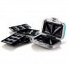 Aparat 3in1 pentru preparare gogosi, briose si sandvisuri Ariete PARTY TIME 1972/01, 700W, 3 placi detasabile, Turcoaz