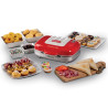 Aparat 3in1 pentru preparare gogosi, briose si sandvisuri Ariete PARTY TIME 1972/00, 700W, 3 placi detasabile, Rosu