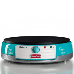 Παρασκευαστής τηγανιτών Ariete PARTY TIME 0202/01, 1000W, Αντικολλητική επίστρωση, Εύκολος καθαρισμός, Ένδειξη ετοιμότητας, Τυρκουάζ