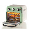 Friteuza cuptor cu aer cald Ariete VINTAGE 4632/04, 1400W, 16 L, Pana la 230°C, Timer, Cos rotativ, Alb/Verde