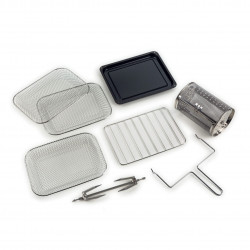 Friteuza cuptor cu aer cald Ariete VINTAGE 4632/04, 1400W, 16 L, Pana la 230°C, Timer, Cos rotativ, Alb/Verde