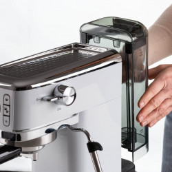 Кафемашина Ariete ESPRESSO SLIM MODERNA 1381/14, 1300W, 15 bar, 1.1 л, Мляно и ESE, Бял