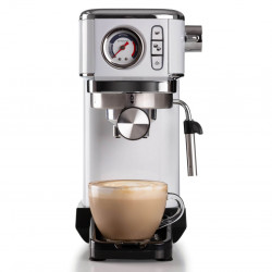 Καφετιέρα Ariete ESPRESSO SLIM MODERNA 1381/14, 1300W, 15 bar, 1.1 l, Ground και ESE, Λευκό