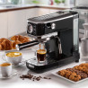 Espressor manual Ariete ESPRESSO SLIM MODERNA 1381/32, 1300W, 15 bar, 1.1 L, Cafea macinata si doze ESE, Negru