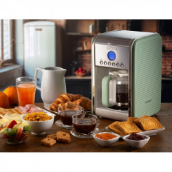 Cafetiera Ariete VINTAGE AMERICANO 1342/04, 960W, 2.1 L, Timer, Programare, Pauza, Sistem anti-picurare, Verde