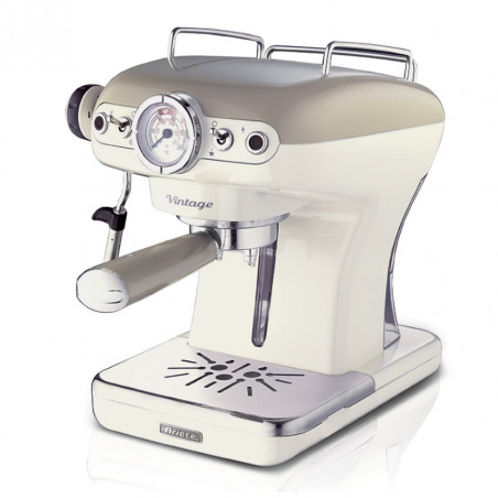 Еспресо машина Ariete VINTAGE 1389/13, 850W, 15 bar, 0.9 л, Мляно и ESE, Maxi-Cappuccino, Бежов