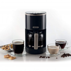 Ariete BREAKFAST 1394/00 Filter Coffee Maker, 12 cups, 0.600 L, Water Level Window, Dark Gray