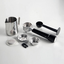 Espressor Ariete ESPRESSO METAL 1313/10, 1600W, 15 bar, 2 L, Cafea boabe, macinata si doze E.S.E, Manometru, Inox