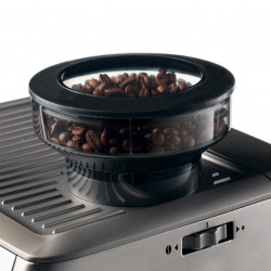 Μηχανή εσπρέσο Ariete ESPRESSO METAL 1313/10, 1600W, 15 bar, 2 l, Ενσωματωμένος μύλος καφέ με 11 ρυθμίσεις, Μανόμετρο, Inox