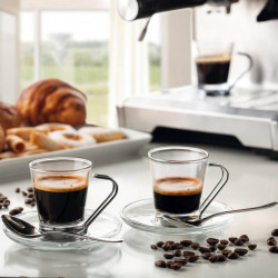 Espressor Ariete ESPRESSO METAL 1313/10, 1600W, 15 bar, 2 L, Cafea boabe, macinata si doze E.S.E, Manometru, Inox