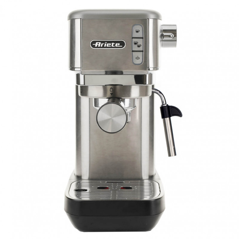 Ariete ESPRESSO METAL SLIM 1380/10 Espresso Machine, 1300W, 15 bar, 1.1 L, Customizable coffee length, Stainless steel