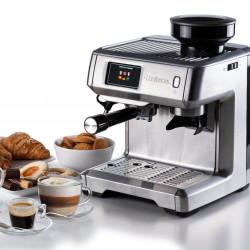 Espressor manual  Ariete ESPRESSO METAL PRO 1312/10, 1600W, 15 bar, 2 L, Ecran tactil, Rasnita integrata cu 11 trepte, Otel inoxidabil, Inox