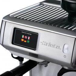 Espressor manual  Ariete ESPRESSO METAL PRO 1312/10, 1600W, 15 bar, 2 L, Ecran tactil, Rasnita integrata cu 11 trepte, Otel inoxidabil, Inox