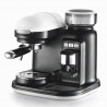 Еспресо машина Ariete ESPRESSO MODERNA 1318/01, 1080W, 15 bar, 0.8 л, Вградена кафемелачка, Стиймър, Бял