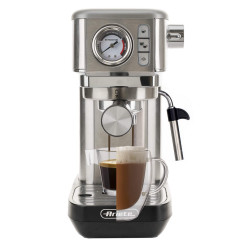 Кафемашина Ariete ESPRESSO METAL SLIM 1381/10, 1300W, 15 bar, 1.1 л, Манометър, Инокс