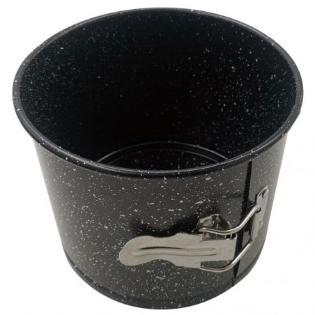 Форма за торта с падащо дъно Kinghoff KH 1790, 14x12см, Мраморно покритие,  Въглеродна Стомана, Черен