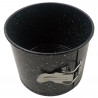 Forma de tort cu fund detasabil Kinghoff KH 1790, 16x13cm, Finisaj marmura, Otel carbon, Negru