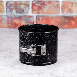 Форма за торта с падащо дъно Kinghoff KH 1790, 14x12см, Мраморно покритие,  Въглеродна Стомана, Черен