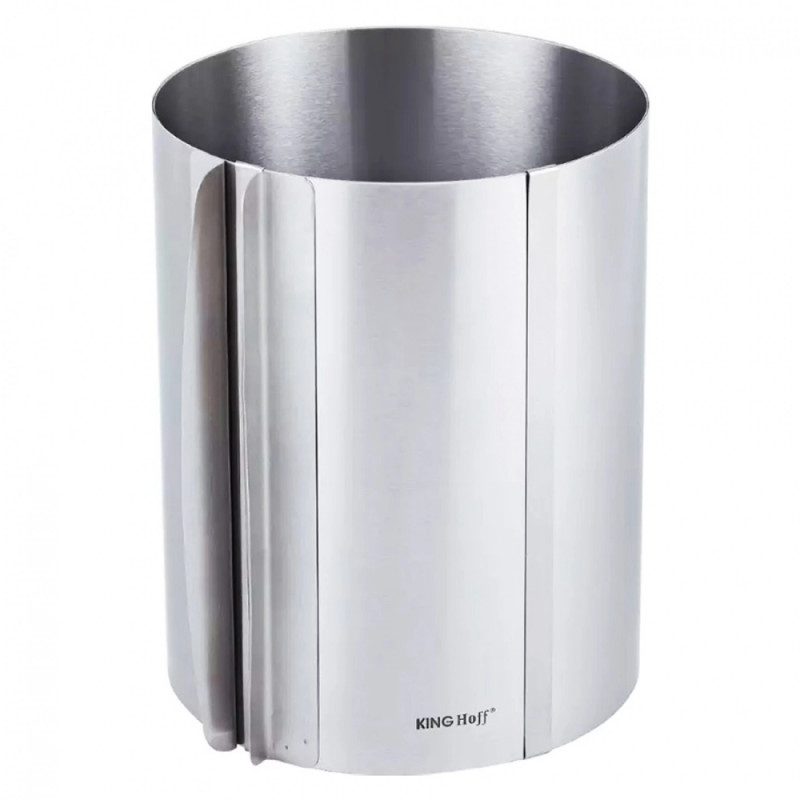 Inel pentru tort Kinghoff KH 1794, 16-30x20 cm, Pereti extensibili, Inox