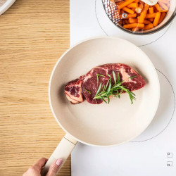 Σετ κατσαρόλες και τηγάνια Klausberg, KB-7833, 12 τεμάχια, Αντικολλητική επίστρωση, Επαγωγή, Μπεζ