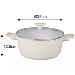 Σετ κατσαρόλες και τηγάνια Klausberg, KB-7833, 12 τεμάχια, Αντικολλητική επίστρωση, Επαγωγή, Μπεζ