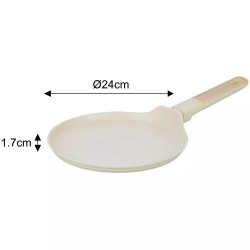 Set oale si tigai Klausberg, KB-7833, 12 piese, Acoperire antiaderenta, Inductie, Bej