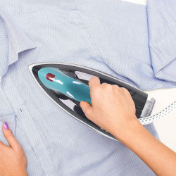 Beper P204CAL200 Iron, 2250W, Ceramic Plate, Thermostat, Filter, Continuous Cycle, White/Teal